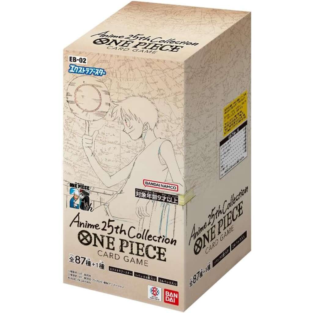 One Piece Card Game Anime 25th Anniversary Japanese Extra Booster Box (EB-02)